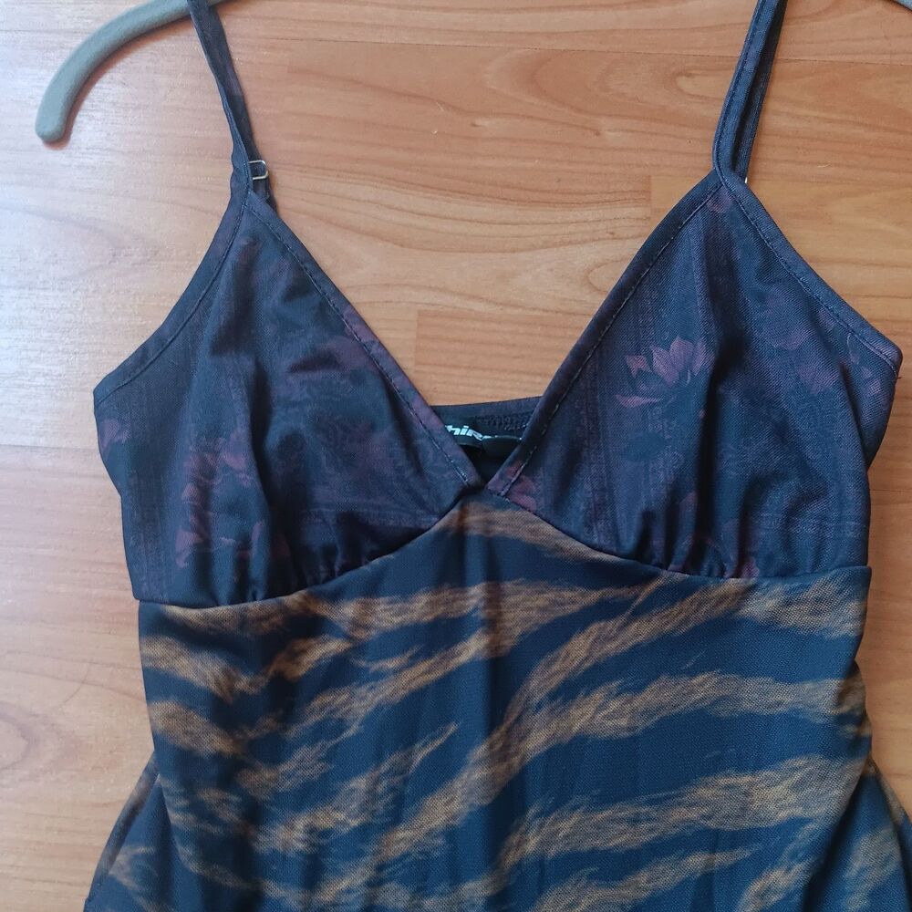 Third Charm Fairy Grunge Mesh Mini Babydoll Dress Size‎ XS Going Out Black - Picture 3 of 6